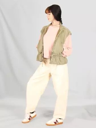 Veste sans manches weavy used kaki