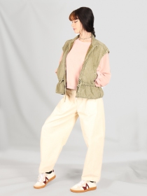 Veste sans manches weavy used kaki