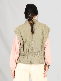 Veste sans manches weavy used kaki