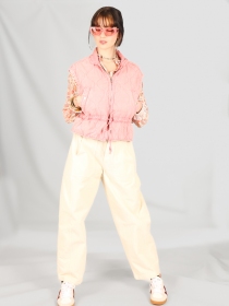 Veste sans manches weavy used Rose